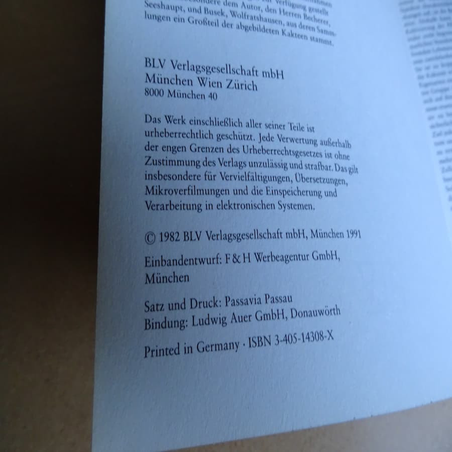 BLV Handbuch der Kakteen